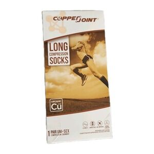 Copper Joint Long Compression Socks Uni-sex‎ L-XL black